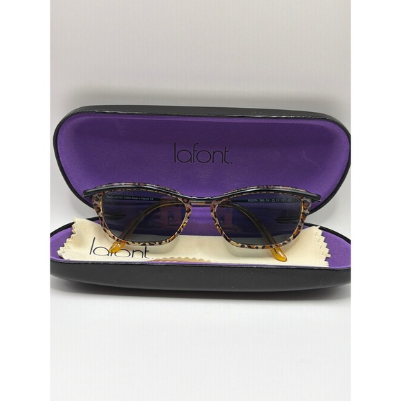 Jean Lafont Paris Rosita Cheetah Print Cat-eye Glasses Frames Only 380 50-15 131